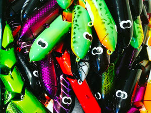 Snake Mudeye Lures - Salt and Pepper