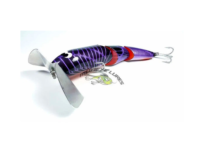 Triple Paddler Mudeye Lures - Purple